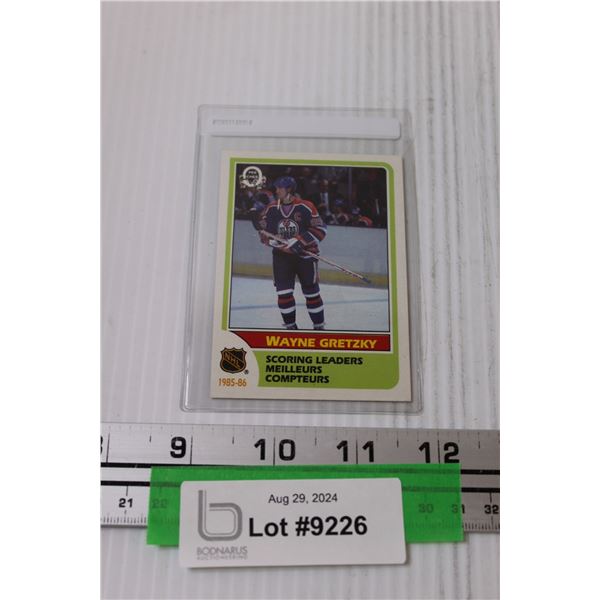 Wayne Gretzky 1986-87 OPC Scoring Leaders Hockey Card
