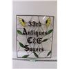 *Stained Glass Art Window Decor (33rd St. Antiques Store) - 23" x 19"
