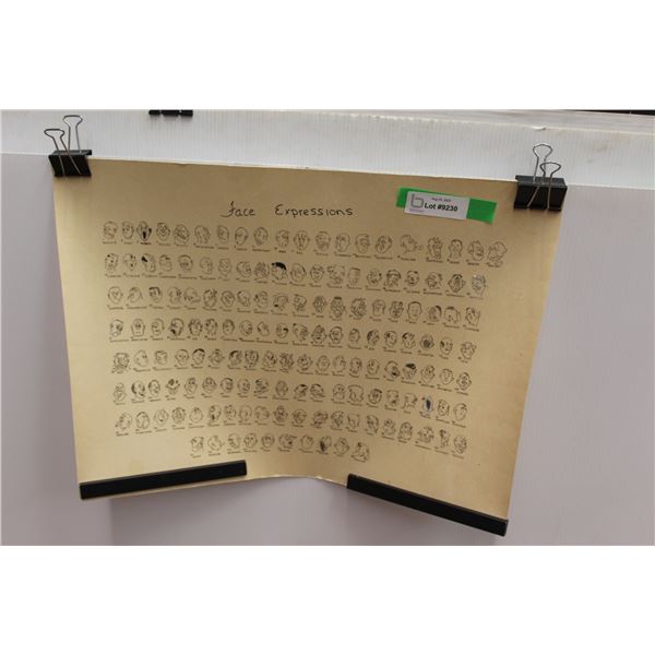 Face Expressions Poster - 22" x 16"