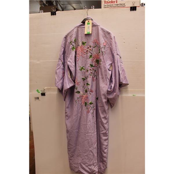 Japanese Purple Floral Kimono