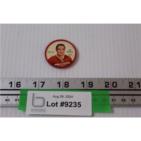 Jean Beliveau 1961-62 Hockey Coin