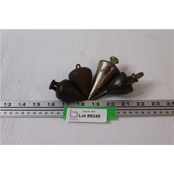 (4) Plumb Bobs