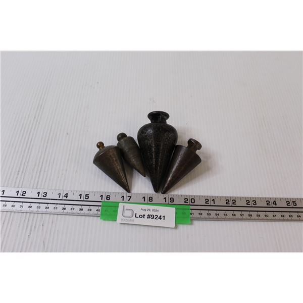 (4) Plumb Bobs