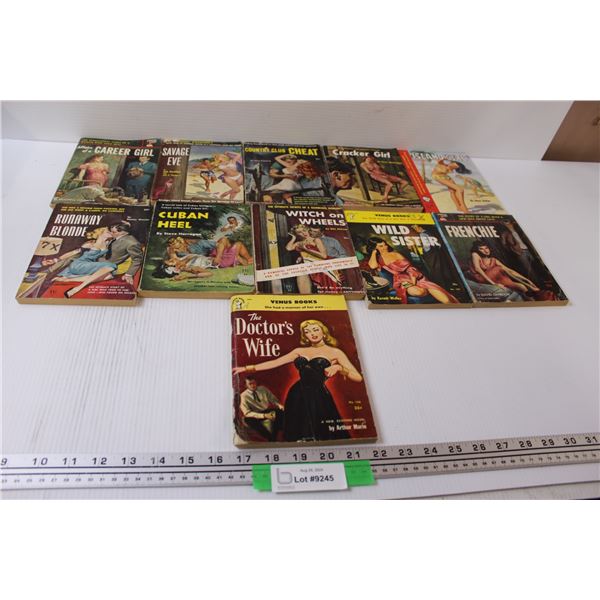 (11) Vintage Pulp Fiction Romance Novels