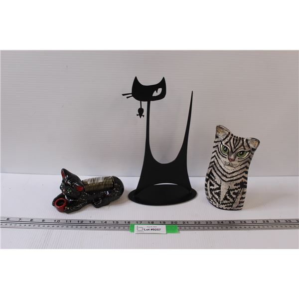 (3) Cat Ornaments