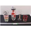 Image 1 : Vintage Cocktail Shakers & Owl Wine Glass & Vintage Whiskey Cup