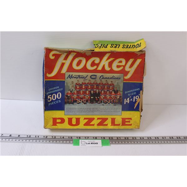 Vintage Hockey Montreal Canadiens Jig Saw Puzzle Box (Box Only, No Puzzle)