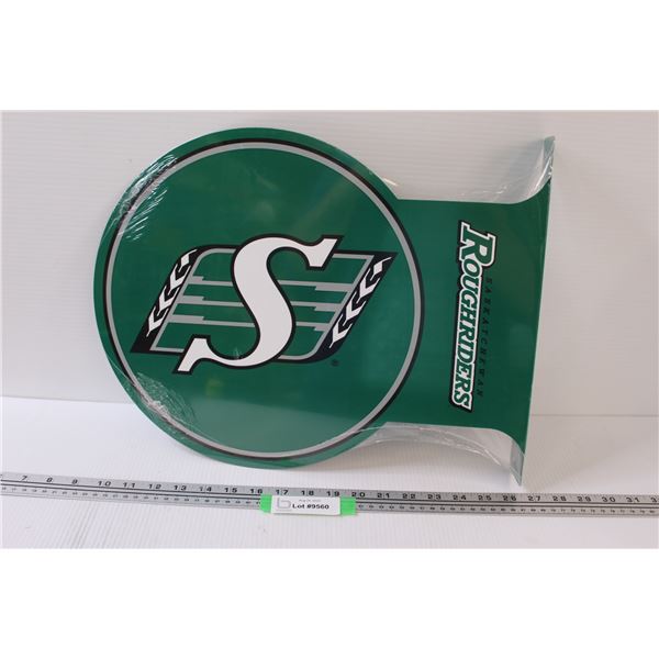 Saskatchewan Roughriders Metal Sign - 17.5" x12"