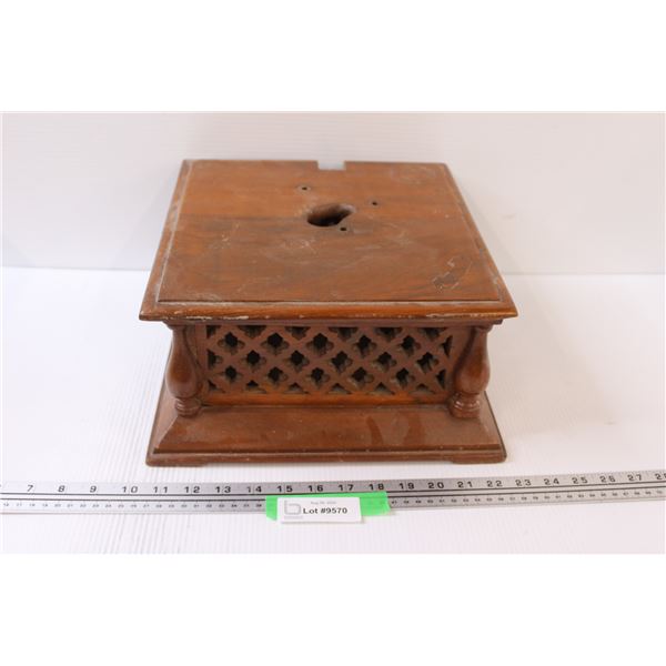 Wooden Gramophone Box - 12" x 6" - No Gramophone