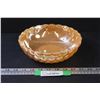 Fire King Bubble Peach Lustre 9" Serving Bowl