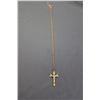 ^10K Gold Crucifixion Cross & Necklace - 3.50g