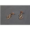 Image 3 : ^10K Rose Gold & Diamond Jane Seymour "Open Heart" Drop Post Earrings - 2.64g