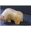 Image 2 : Indigenous Carved Stone Brown Bear - Signed - 6" x 3.5"