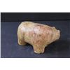 Image 3 : Indigenous Carved Stone Brown Bear - Signed - 6" x 3.5"