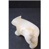 Image 4 : Indigenous Alabaster Carved Stone Polar Bear - 7" x 4"