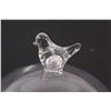 Image 2 : Bell Jar w/Glass Bird Handle & Wood Base - 18" Tall x 10" Wide