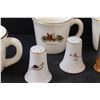 Image 2 : "The Huntsman" Salt & Pepper Shakers, (2) Ducks Unlimited Shot Glasses, (4) Salem China Coffee Mugs 