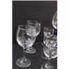 Image 6 : Sea Shell Artisan Wine Glass, (6) Canadian Goose Wine Glasses, (2) Spiral Crystal Wine Glasses
