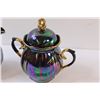 Image 2 : Amethyst-like Creamer & Sugar Bowl Set