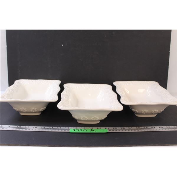 (3) Bizzirri Italian Made Serving Dishes - 12" x 8"