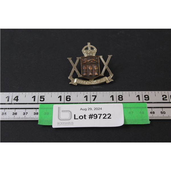 20th Saskatchewan Armored Car Regiment Police Badge - 1949-54