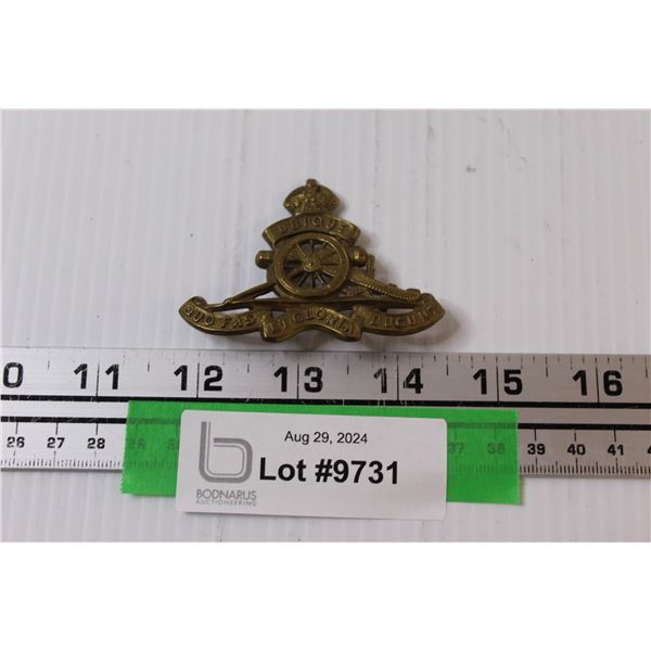 World War 2 Royal Canadian Officers Artillery Police Badge