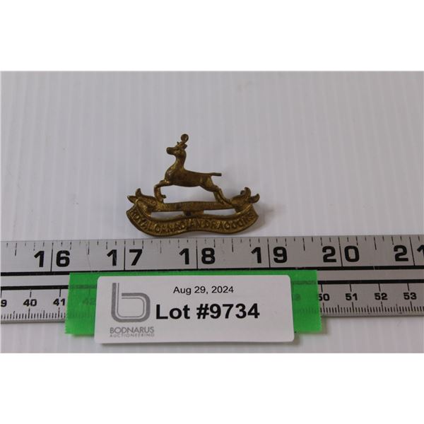 Royal Canadian Drogourus World War 2 Officers Badge