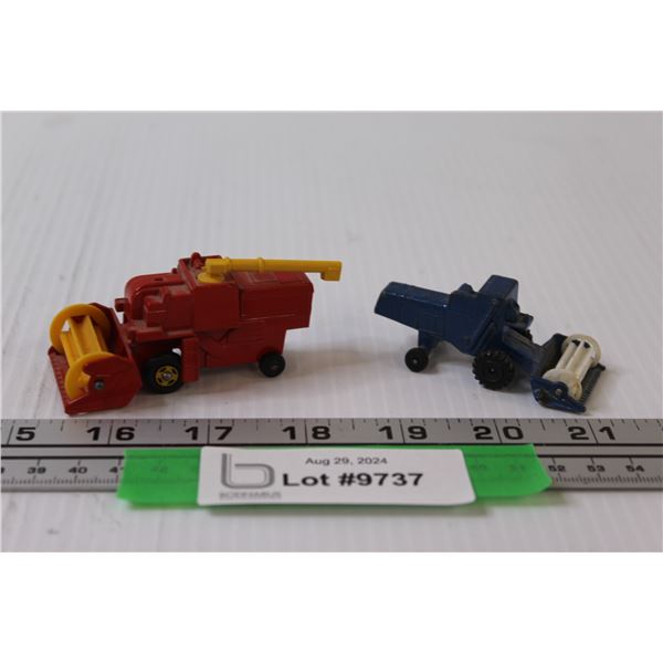 (2) Die Cast: Playart Combine Harvester & Matchbox Claas Combine Harvester