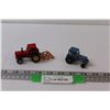 (2) Die Cast: Majorette Tractor & Harrow, Matchbox Ford Tractor -1978