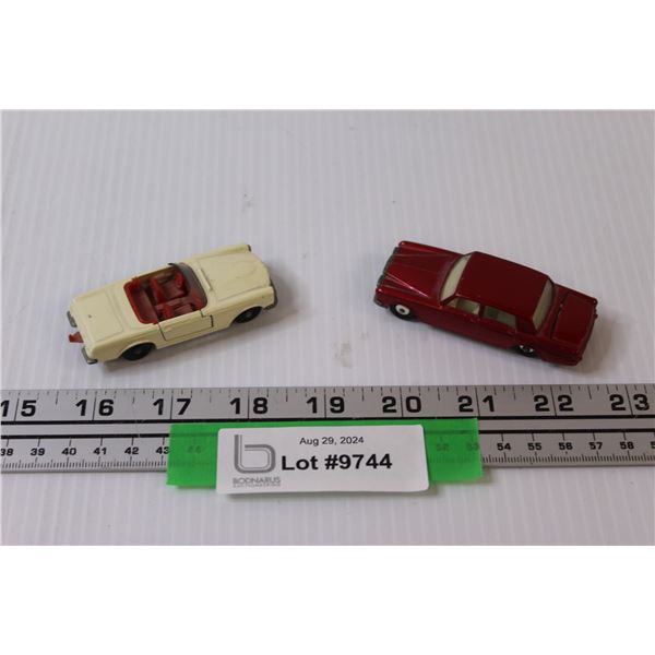 (2) Die Cast: Lesney 1966 Mercedes 230 SL & Matchbox Rolls Royce Silver Shadow