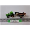 Image 1 : Die Cast Majorette Tractor & Log Trailer Set