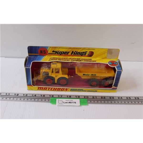 Die Cast Matchbox Muir-Hill Detachable Plough Shovel Set in Box