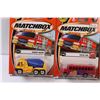 Image 2 : (6) Matchbox Die Cast: Bus, Cement Mixer, Dirt Hauler, Misc.