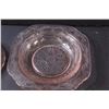 Image 3 : Vintage Madrid Style Pink Depression Glass Butter Dish - 7" x 4"