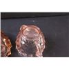 Image 5 : Vintage Pink Depression Glass Divided Serving Tray & Sugar Bowl