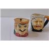 Image 2 : (5) Vintage Toby Style Mugs - Made in Occupied Japan
