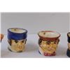Image 3 : (5) Vintage Toby Style Mugs - Made in Occupied Japan