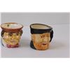 Image 4 : (5) Vintage Toby Style Mugs - Made in Occupied Japan