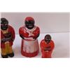 Image 3 : (4) Black Americana Salt & Pepper Shakers- Plastic