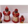 Image 3 : (5) Black Americana Salt & Pepper Shakers & Creamer - Plastic