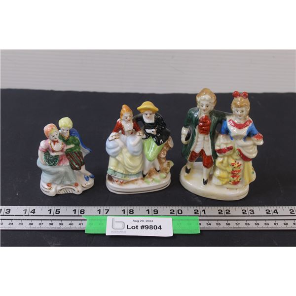 (4) French Style Porcelain Figurines Made in Occupied Japan