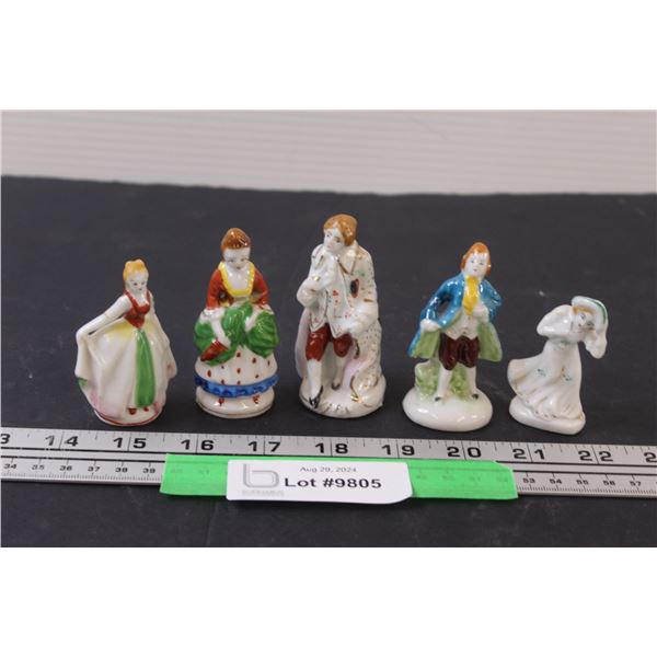 (5) French Style Porcelain Figurines Made in Occupied Japan