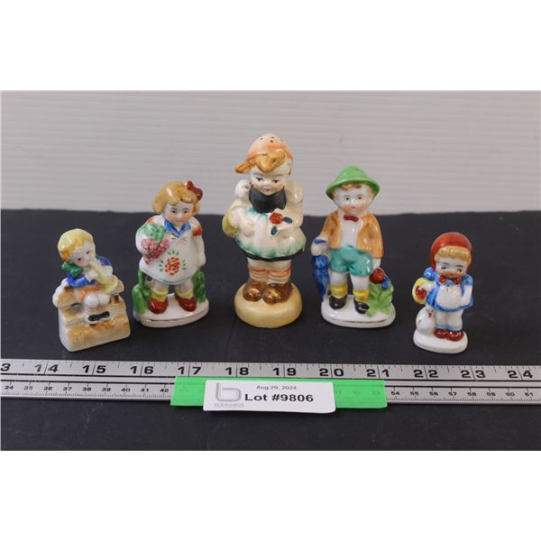(5) Holland Style Porcelain Figurines Made in occupied Japan
