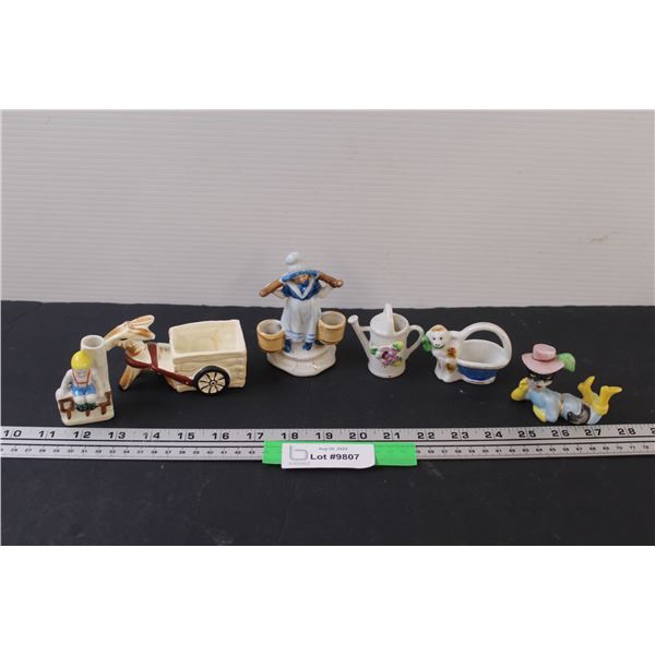 (6) Holland Style Porcelain Figurines Made in occupied Japan