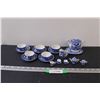 Image 1 : Japanese "Blue Willow" Small Tea Set & Miniature Tea Set