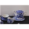 Image 4 : Japanese "Blue Willow" Small Tea Set & Miniature Tea Set