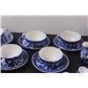 Image 5 : Japanese "Blue Willow" Small Tea Set & Miniature Tea Set