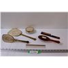 Image 1 : (6) Pieces of Ladies Brush & Comb Set/Vanity Set