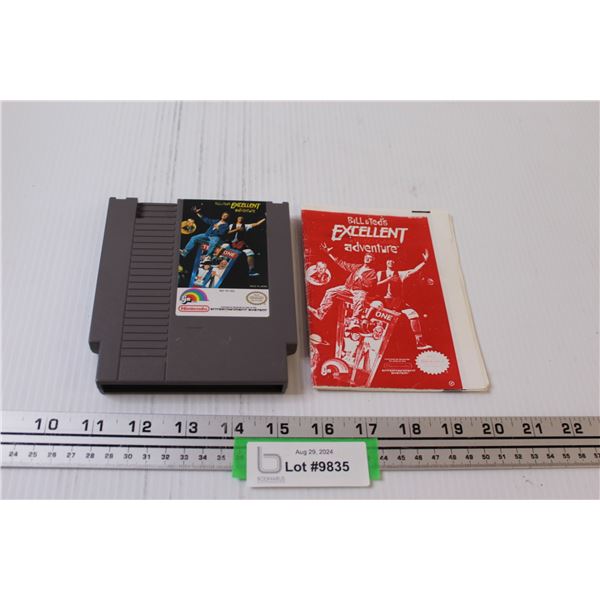 Nintendo NES Video Game: Bill & Ted's Excellent Adventure - With Booklet