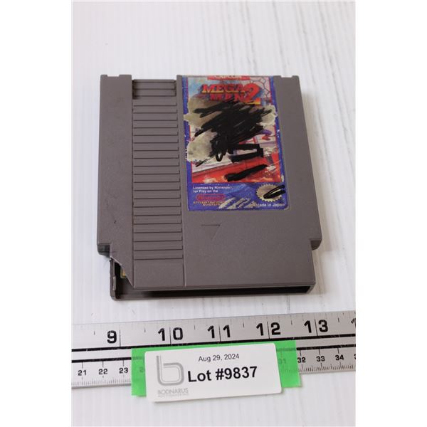 Nintendo NES Video Game: Mega Man 2  - Cracked Cartridge